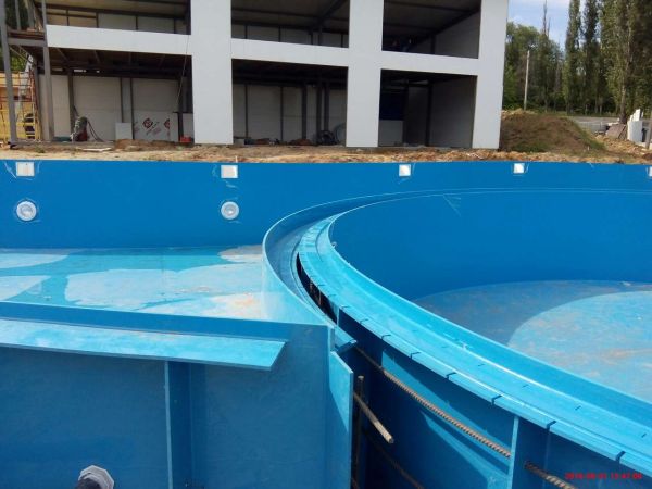 Строительство чаши, арматурный каркас